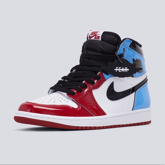 unc jordan 1 red and blue